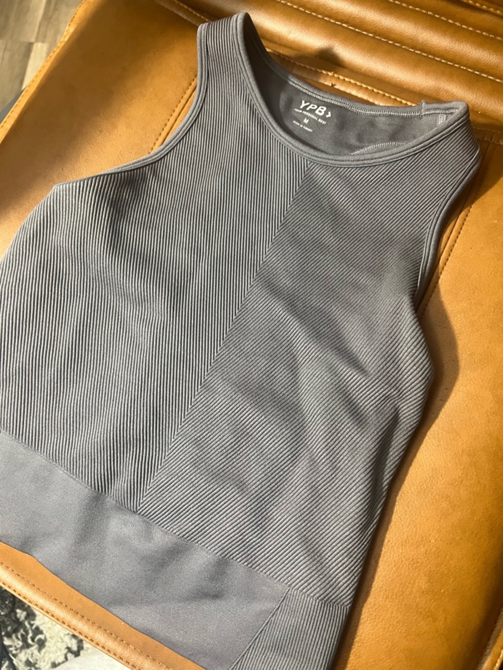 YPB grey tank, compression fit. (Abercrombie) NWOT - Picture 3 of 5